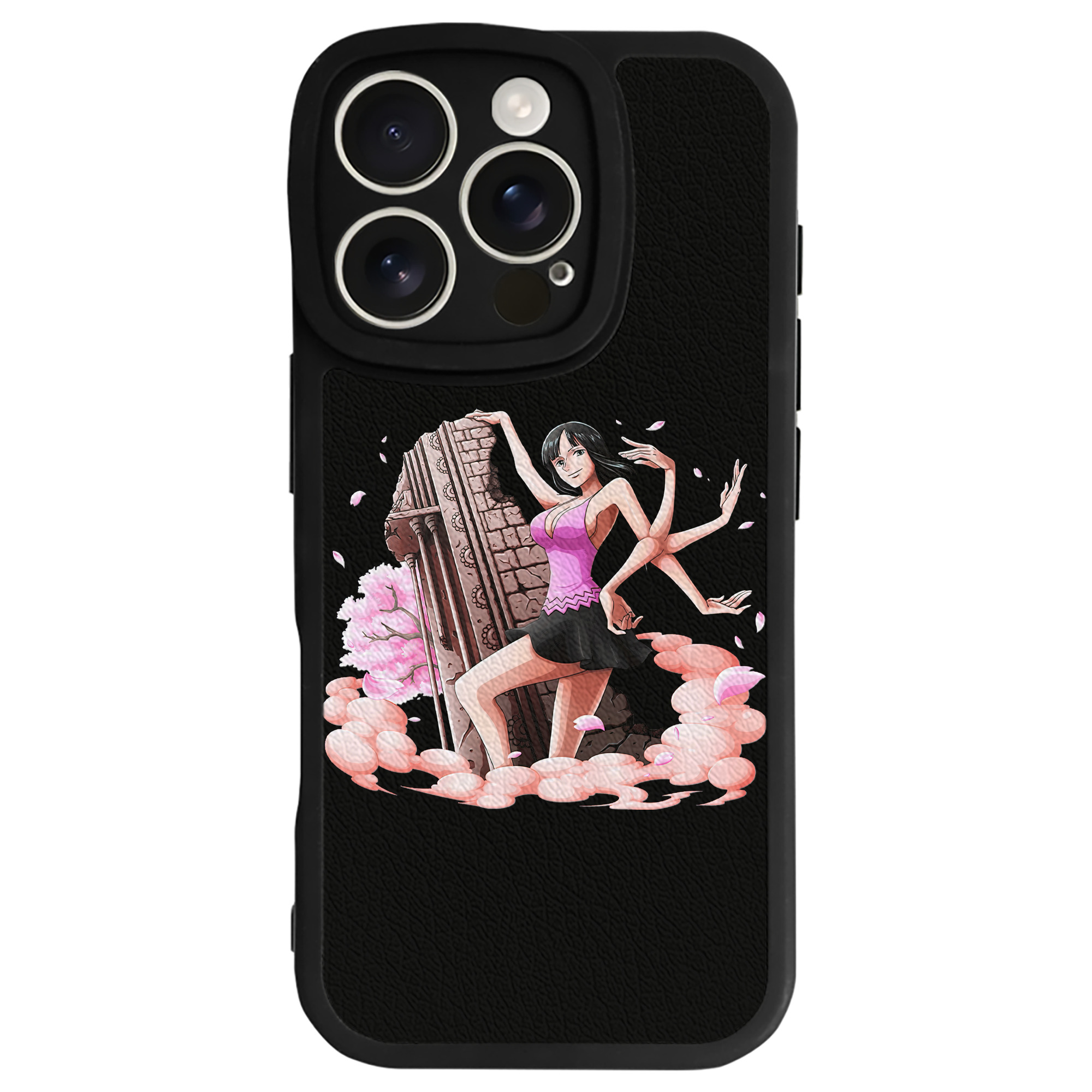 （画像用） ワンピース ニコ・ロビン ONE PIECE Nico Robin 【iPhone 16シリーズ対応】シリコンスマホケース（レザー調） 材質：シリコン